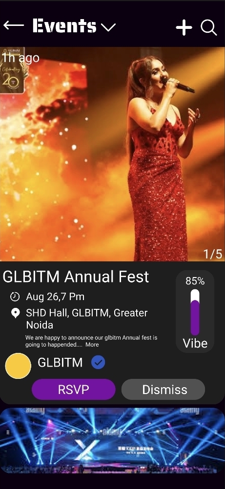 Event Hub screenshot