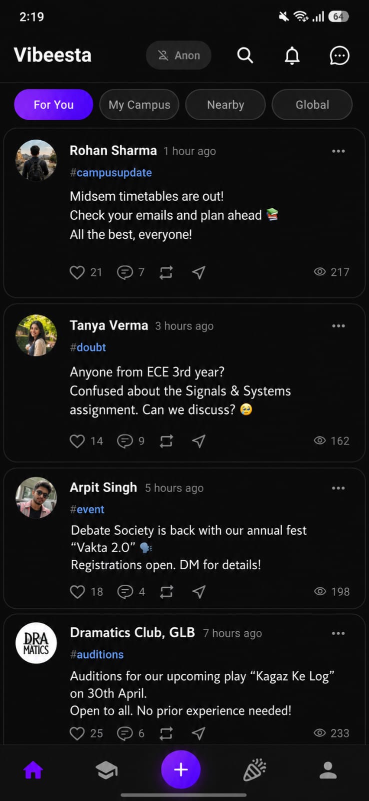 Vibeesta Feed